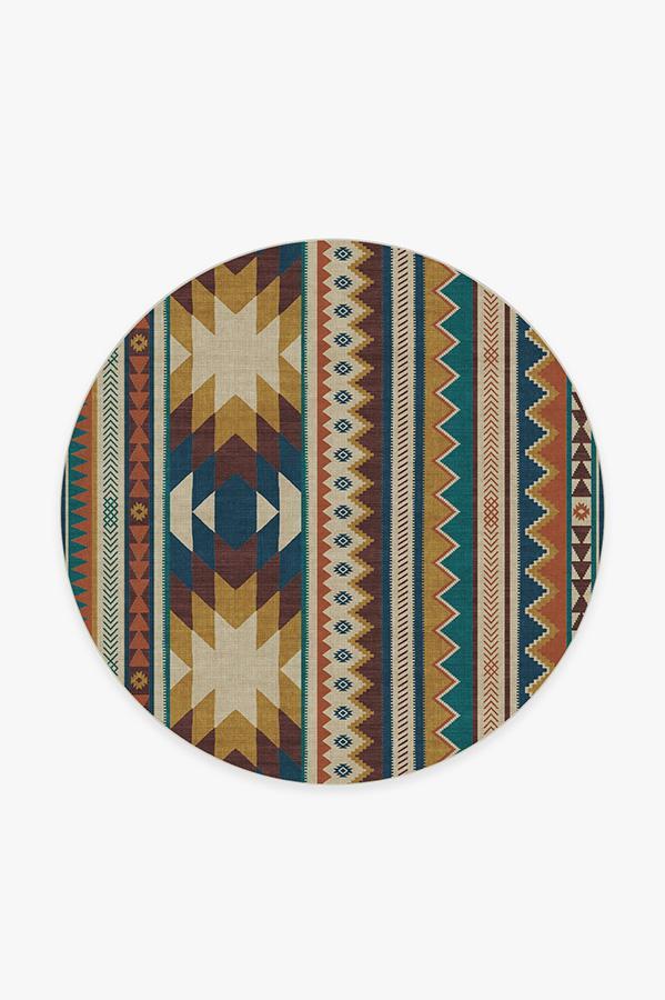 Yuma Polychrome Rug 6' Round | Stain-Resistant
