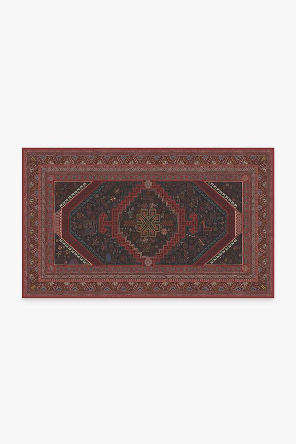 Zareen Oxblood Red Rug 3'x5' | Stain-Resistant