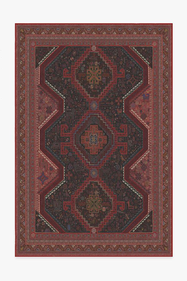 Zareen Oxblood Red Rug 6'x9' | Stain-Resistant