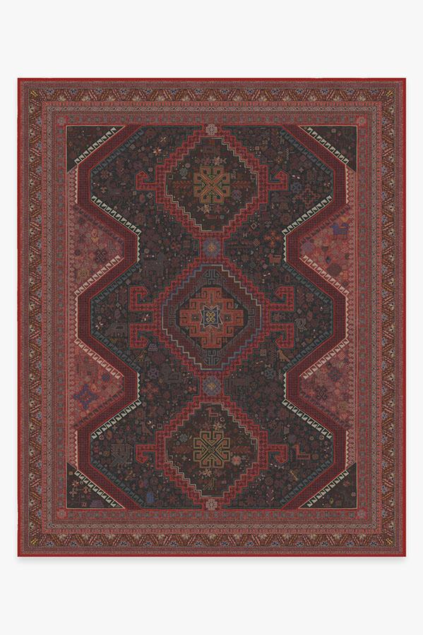 Zareen Oxblood Red Rug 8'x10' | Stain-Resistant