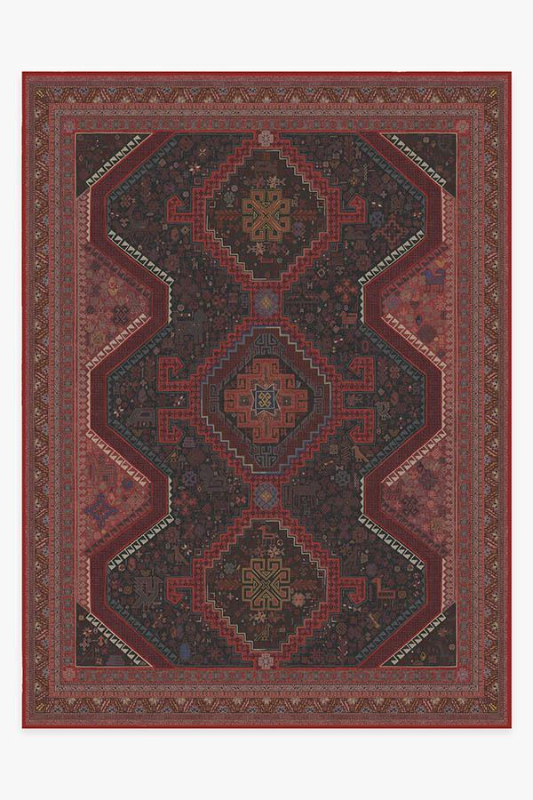 Zareen Oxblood Red Rug 9'x12' | Stain-Resistant