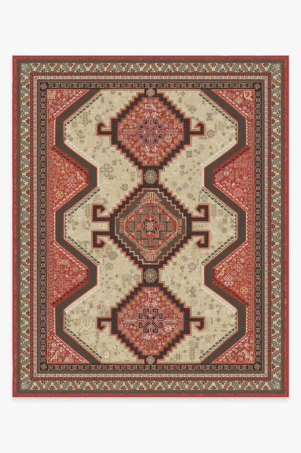 Zareen Paprika Red Rug 8'x10' | Stain-Resistant