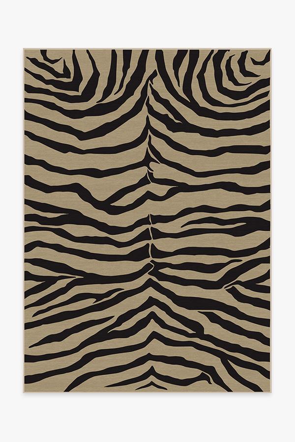Zebra Gold Rug 5'x7' | Stain-Resistant