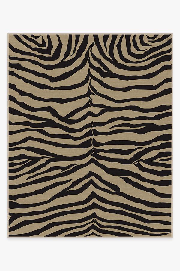 Zebra Gold Rug 8'x10' | Stain-Resistant