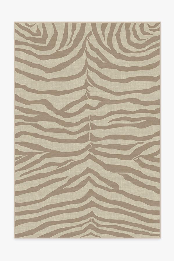 Zebra Natural Rug 6'x9' | Stain-Resistant