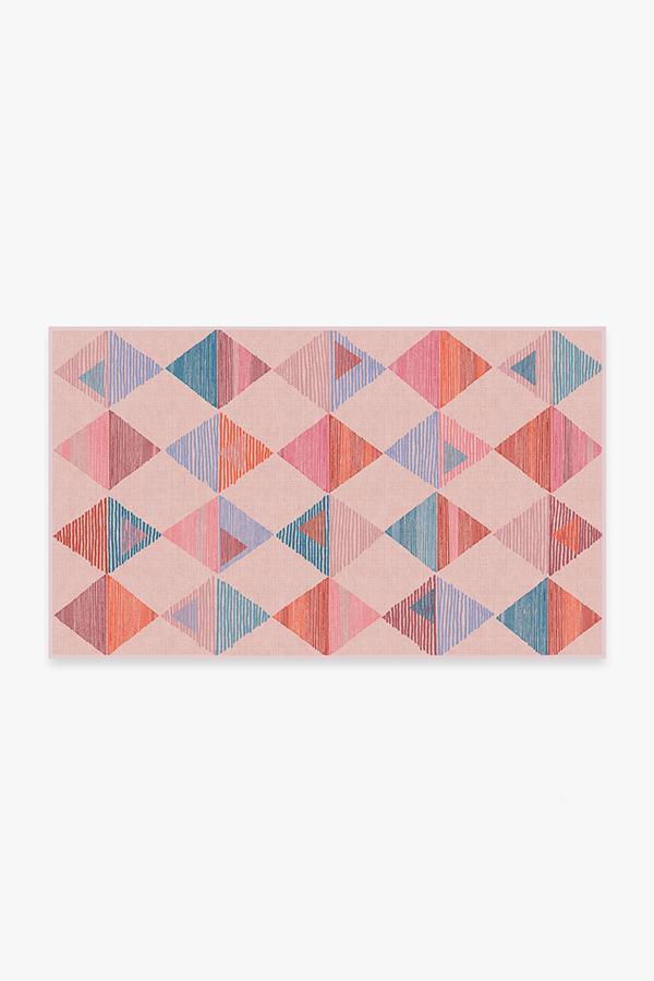 Ziggy Pink Rug 3'x5' | Stain-Resistant
