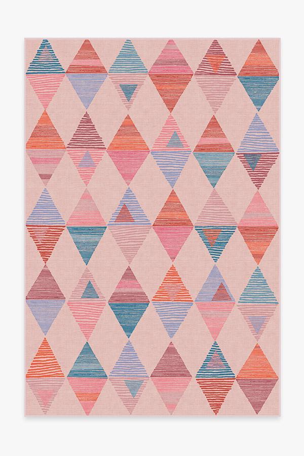 Ziggy Pink Rug 6'x9' | Stain-Resistant