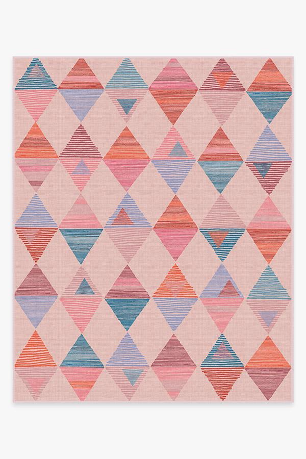 Ziggy Pink Rug 8'x10' | Stain-Resistant