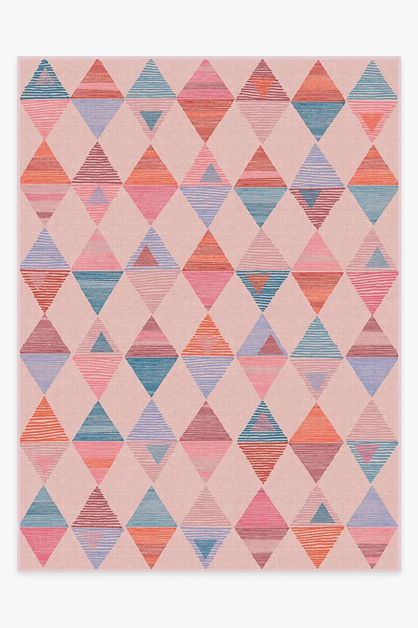 Ziggy Pink Rug 9'x12' | Stain-Resistant